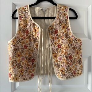 Floral Tie Vest